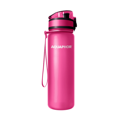 Фильтр-насадка Аквафор модель Бутылка (розовый) (507881)