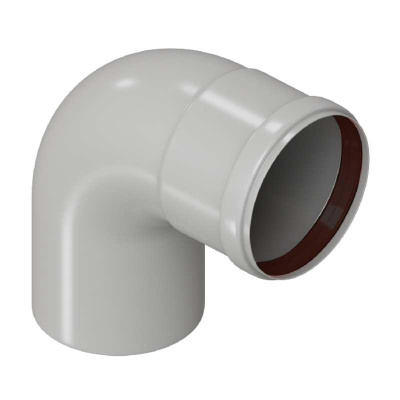 Дымоход отвод 80 90 гр, Моё Тепло, Россия (otv8090)